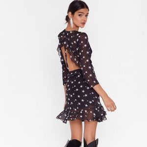 Open Back Star Skater Dress